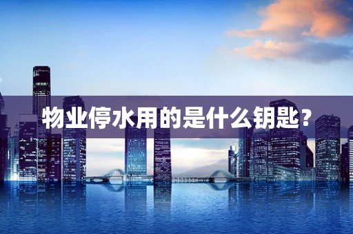 物业停水用的是什么钥匙？