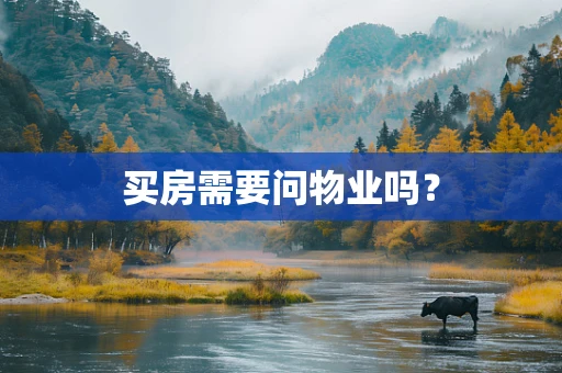 买房需要问物业吗？