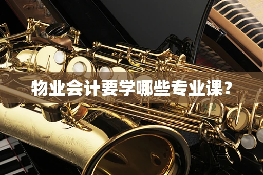 物业会计要学哪些专业课？
