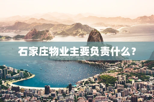 石家庄物业主要负责什么？