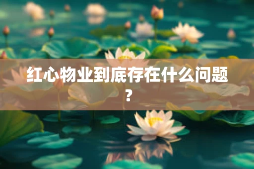 红心物业到底存在什么问题？
