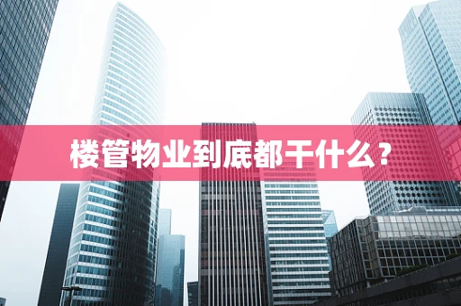 楼管物业到底都干什么？