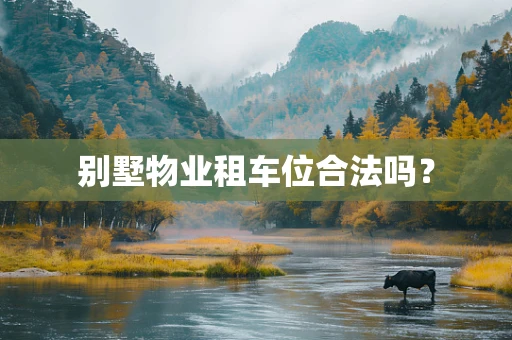 别墅物业租车位合法吗？
