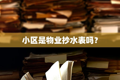 小区是物业抄水表吗？