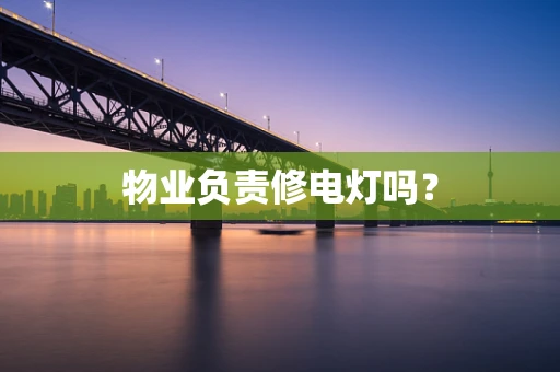 物业负责修电灯吗？