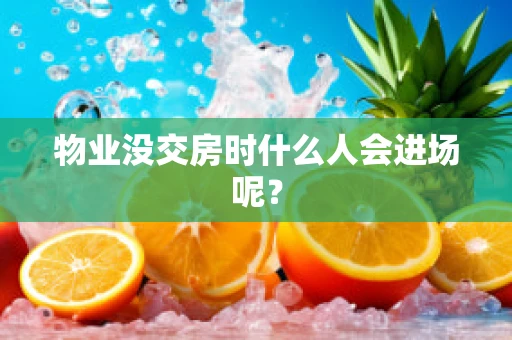 物业没交房时什么人会进场呢？