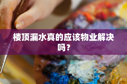 楼顶漏水真的应该物业解决吗？