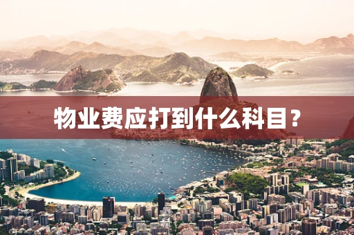 物业费应打到什么科目？