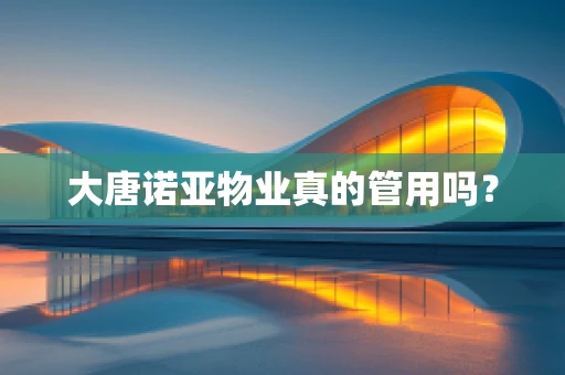 大唐诺亚物业真的管用吗？