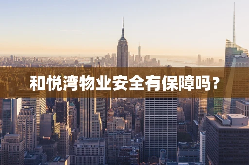 和悦湾物业安全有保障吗？