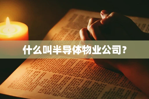 什么叫半导体物业公司？