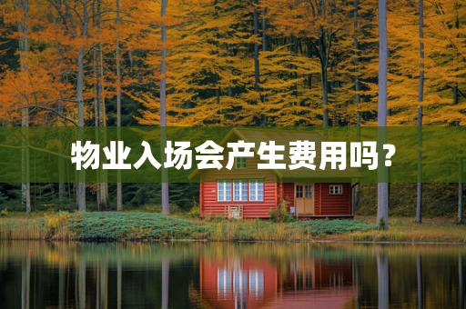 物业入场会产生费用吗？