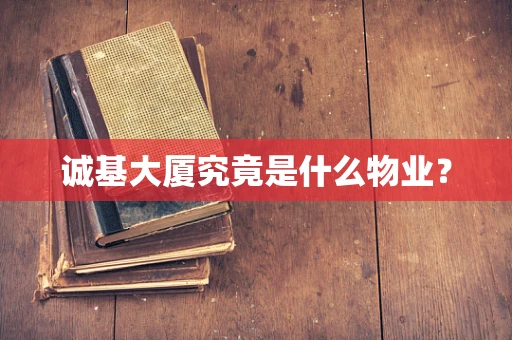 诚基大厦究竟是什么物业？