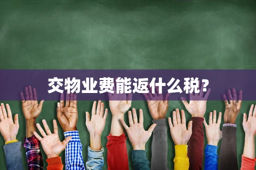交物业费能返什么税？