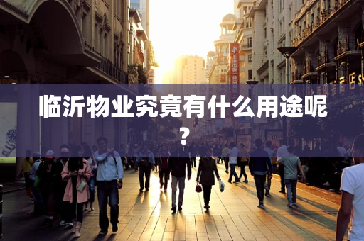 临沂物业究竟有什么用途呢？