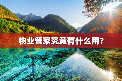 物业管家究竟有什么用？