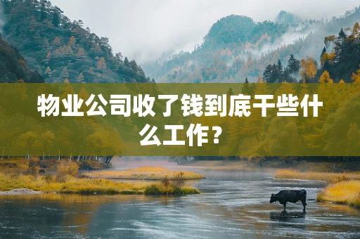 物业公司收了钱到底干些什么工作？