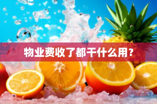 物业费收了都干什么用？