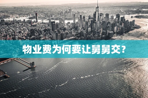 物业费为何要让舅舅交？