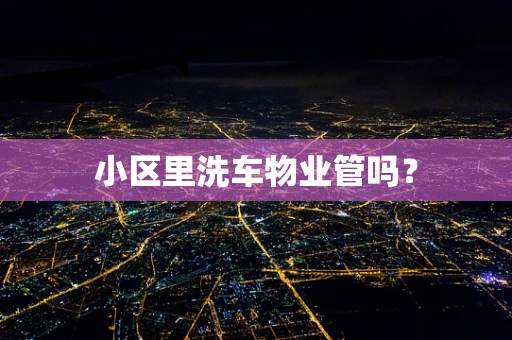 小区里洗车物业管吗？