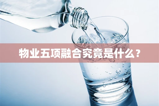 物业五项融合究竟是什么？