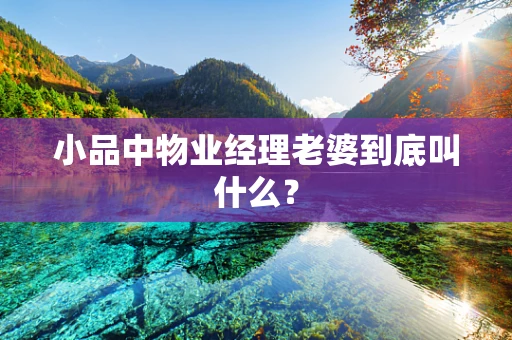 小品中物业经理老婆到底叫什么？
