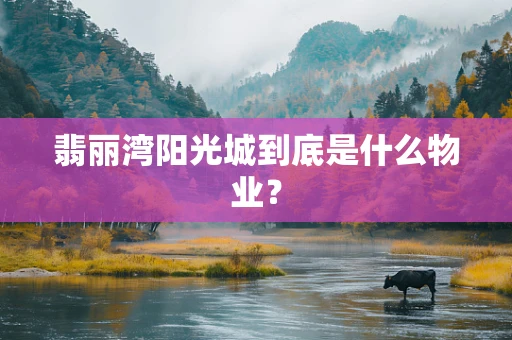 翡丽湾阳光城到底是什么物业？