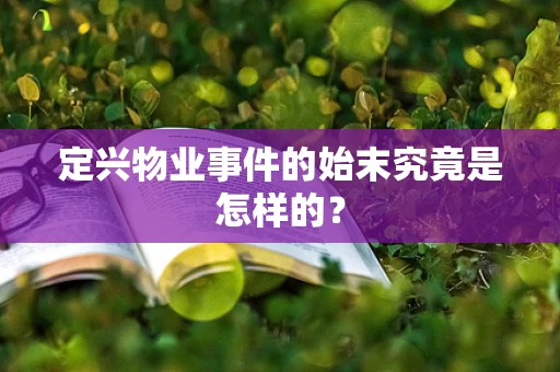 定兴物业事件的始末究竟是怎样的？