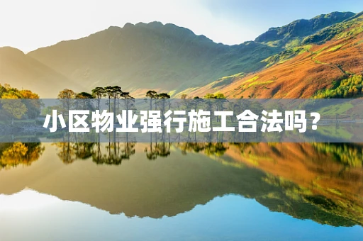 小区物业强行施工合法吗？
