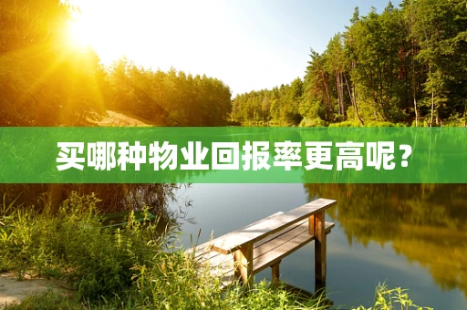 买哪种物业回报率更高呢？